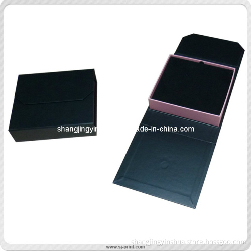 Magnetic Closure Cardboard Black Matte Gift Box